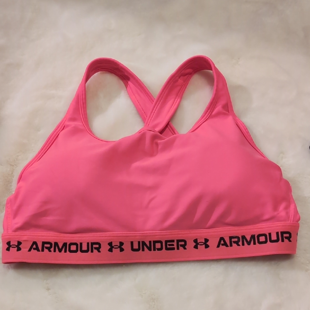 Under Armour Bright Pink Sports Bra